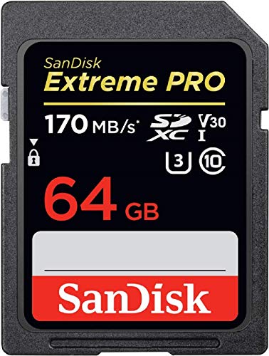 SanDisk 64GB Extreme PRO UHS-I SDXC Memory Card (C10, U3, V30, 4K UHD) (SDSDXXY-064G-GN4IN)