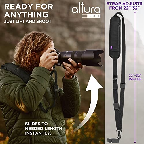 Altura Photo Camera Neck Strap with Quick Release and Safety Tether (Sony, Nikon, Canon)