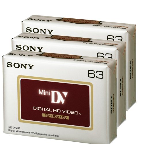 Sony DVC HD 63-Minute Videocassette 3-Pack (Discontinued)