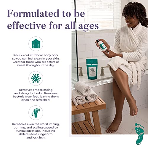 Tea Tree Oil Antifungal Body Wash, Soothes Athletes Foot (9oz)