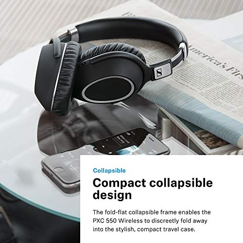 Sennheiser PXC 550 Wireless Headphones with Adaptive Noise Cancelling, Touch Sensitive Control and 30-Hour Battery Life