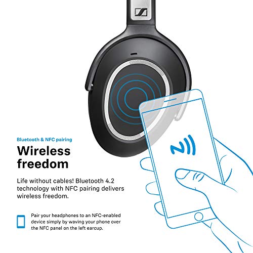 Sennheiser PXC 550 Wireless Headphones with Adaptive Noise Cancelling, Touch Sensitive Control and 30-Hour Battery Life