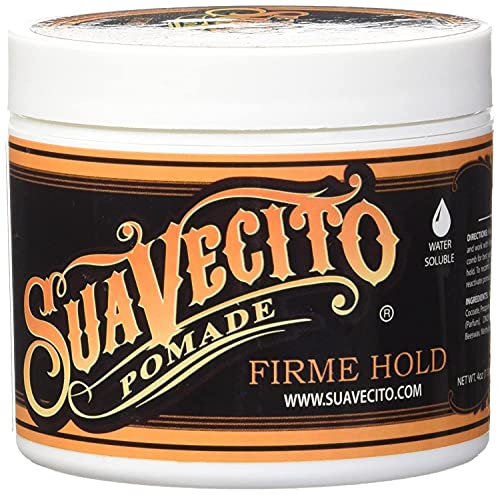 Suavecito 4oz Strong Hold Pomade (1 Pack) - Medium Shine, Flake-Free, Water-Based Hair Gel - Easy to Wash Out, All-Day Hold For All Hair Styles
