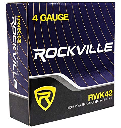 Rockville 4-Gauge 4-Channel Amplifier Wiring Kit (2 x RCA) RWK42