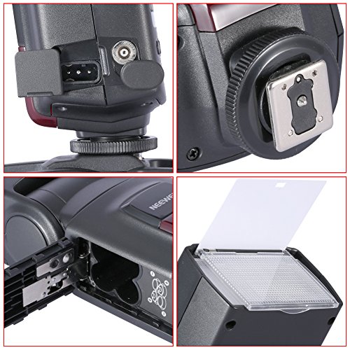 Neewer TT560 Speedlite Flash Kit with Standard Hot Shoe for Canon, Nikon, Sony, and Pentax DSLR Cameras, Includes (1)TT560 Flash, (1)Flash Diffuser, and (1)Remote Control