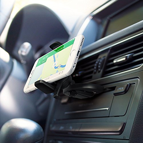 iOttie Easy One Touch 4 Car Mount Phone Holder for iPhone, Samsung, Motorola, Huawei, Nokia, LG Smartphones (CD Slot)