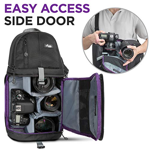 Altura Photo Camera Bag for DSLR Cameras: Canon, Nikon, Sony & GoPro - for Photographers (Crossbody Bag)