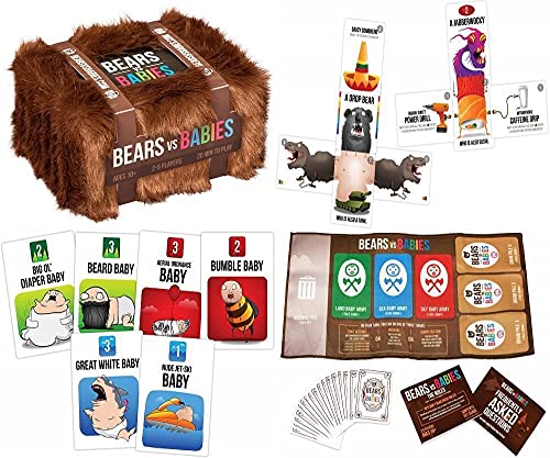 Exploding Kittens 'Bears vs Babies' Monster-Building Card Game (for Families, Adults, Teens & Kids)