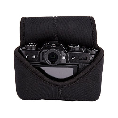 JJC Neoprene Camera Case Protective Pouch for Fujifilm X-T30, X-T20, X-T10, XF 18-55mm f2.8-4 Lens; Fuji XF 16mm f1.4 Lens; Canon EOS M50, M6 Mark II, M5, EF-M 15-45mm Lens, EF-M 18-55mm Lens & More.
