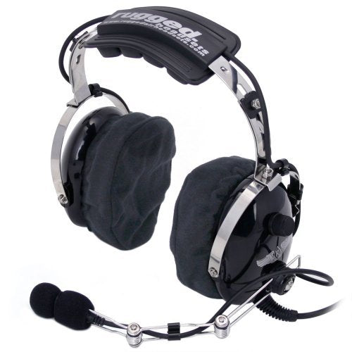 Ear Covers for Headsets with Elastic Band (Universal Fit) - Cloth Ear Covers Compatible with Aviation, Racing, and Gaming Headsets