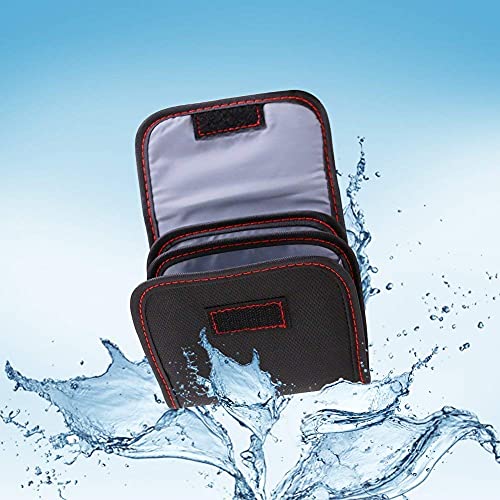 DomeStar Professional 3-Pocket Camera Lens Filter Case (2PCS), Water-Resistant and Dustproof Design for 25mm-82mm Filters