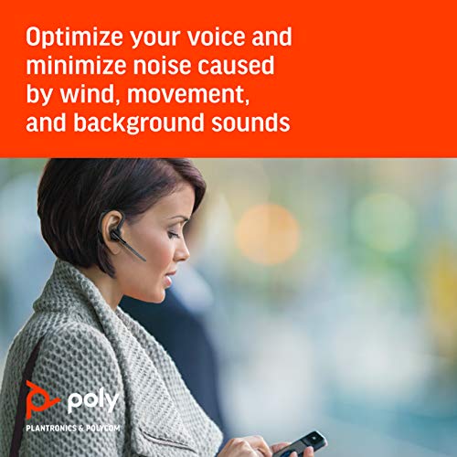 Plantronics Voyager Legend Poly Monaural Bluetooth Headset - Connect to PC, Mac, Tablet, Cell Phone - Noise Cancelling - (Frustration Free Packaging)