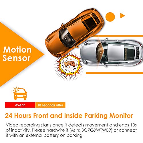 Vantrue N2 Pro Uber Dual Dash Camera - 2.5K 1440P Front & 1080P Inside (24hr Motion Detection, Infrared Night Vision, 256GB Max Support)