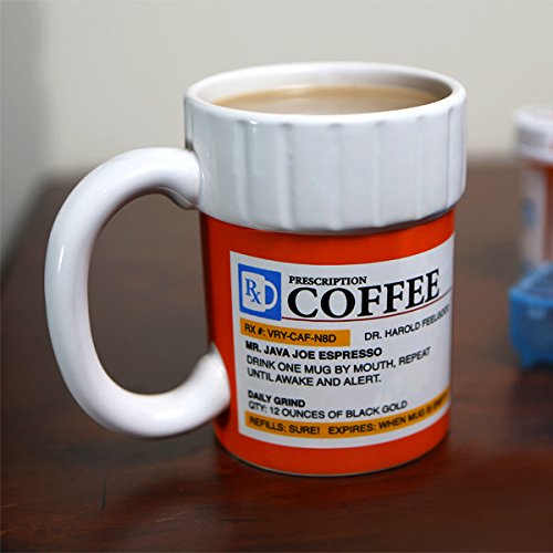 BigMouth Inc. Prescription Coffee Mug (Cute Design) for Coffee Lovers