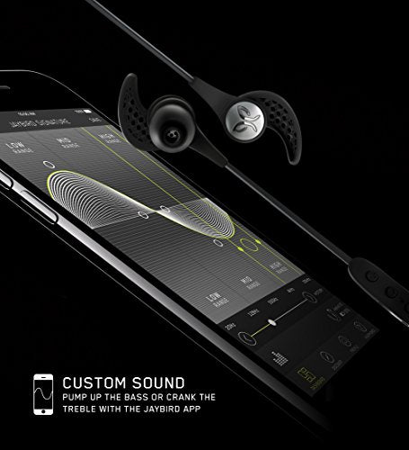 JayBird X3 Sport Wireless Bluetooth Headset (for iPhone & Android, Blackout)