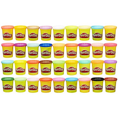 Play-Doh Modeling Compound 36-Pack, Assorted Colors (3 Oz, Non-Toxic, Amazon Exclusive)