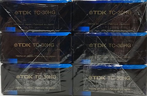 TDK VHS-C HG Ultra 214777 Standard-Play Cassette, 30 minutes