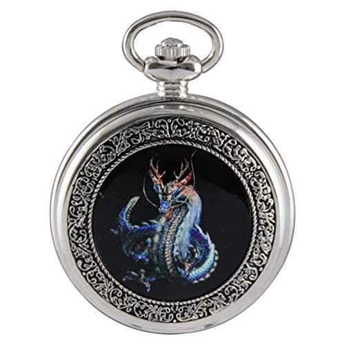 Vigoroso "Evil Dragon" Enamel Painting Pocket Watch in Box (Monogram W55)