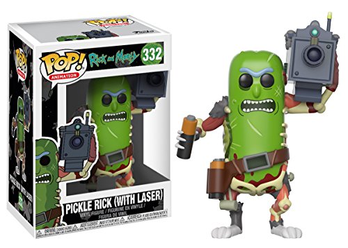 Funko Pop! Animation Rick and Morty: Pickle Rick with Laser Collectible Figure (3.75")