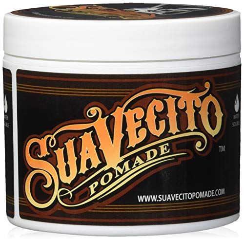 Suavecito Original Pomade 4 oz (1 Pack) - Medium Hold, Medium Shine Hair Gel for Men - Water-Based, Flake-Free, Easy to Wash Out - All-Day Hold for All Hairstyles