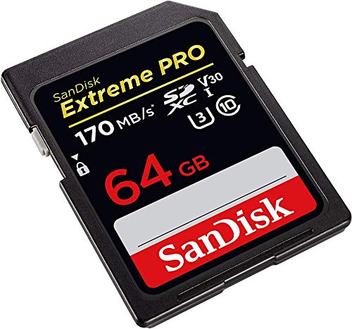 SanDisk 64GB Extreme PRO UHS-I SDXC Memory Card (C10, U3, V30, 4K UHD) (SDSDXXY-064G-GN4IN)