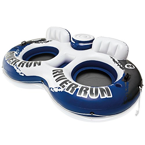 Intex River Run II Sport Lounge Inflatable Water Float (58837EP), 95 1/2" x 62"