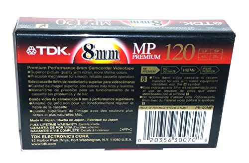 TDK P6-120 HS Video Tape, 3 Pack (Discontinued)