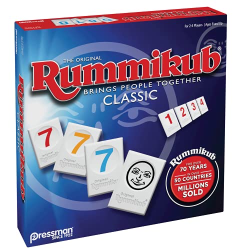 Rummikub by Pressman Classic Edition (Blue) - Original Rummy Tile Game