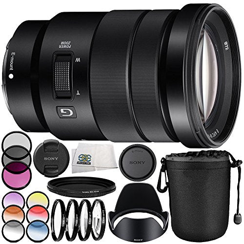 Sony E 18-105mm f/4 G OSS Lens Bundle (UV, CPL, FLD, Macro +1/+2/+4/+10, Graduated Filters & More)