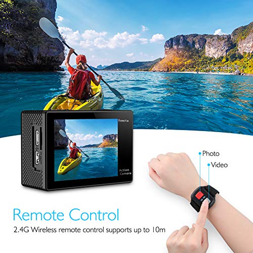 AKASO EK7000 4K Ultra HD Action Camera (30FPS, 170° Wide-Angle, 98ft Waterproof).