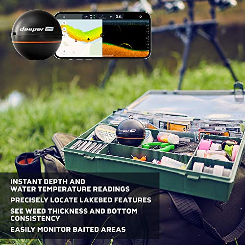 Deeper PRO Smart Sonar Castable & Portable WiFi Fish Finder for Kayaks, Boats & Shore Ice Fishing  [(Castable & Portable)]