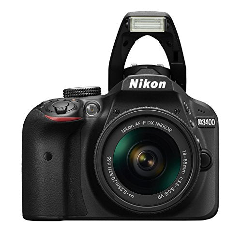 Nikon D3400 DSLR Camera with AF-P DX NIKKOR 18-55mm f/3.5-5.6G VR Lens (Black)