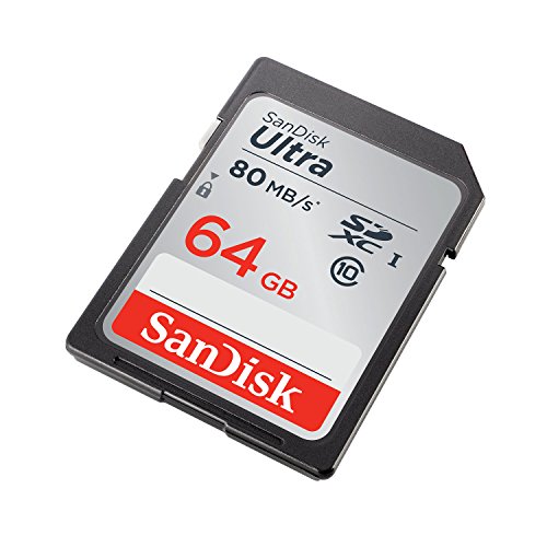 SanDisk Ultra 64GB Class 10 UHS-I SDXC Memory Card (SDSDUNC-064G-GN6IN), up to 80MB/s Speed