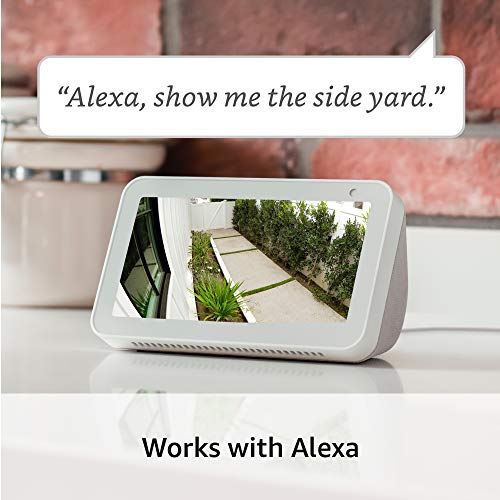 Wireless HD Security Camera with Built-In Two-Way Talk and Siren Alarm (Ring Spotlight Cam Battery - White - Works with Alexa)