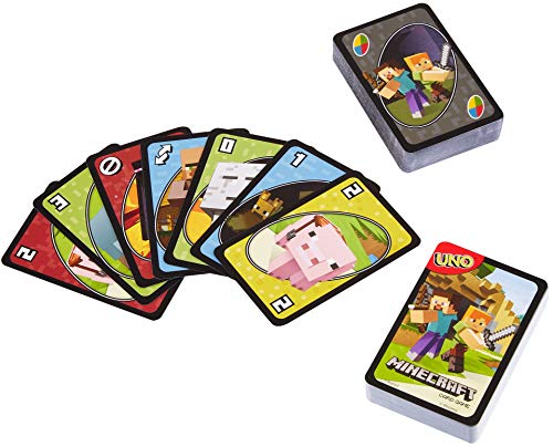 Mattel UNO Minecraft Card Game (Basic Pack), Multicolor