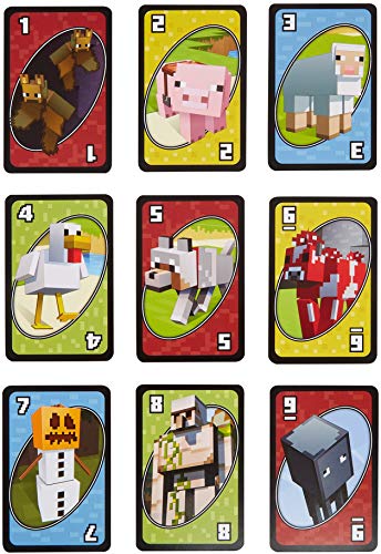 Mattel UNO Minecraft Card Game (Basic Pack), Multicolor