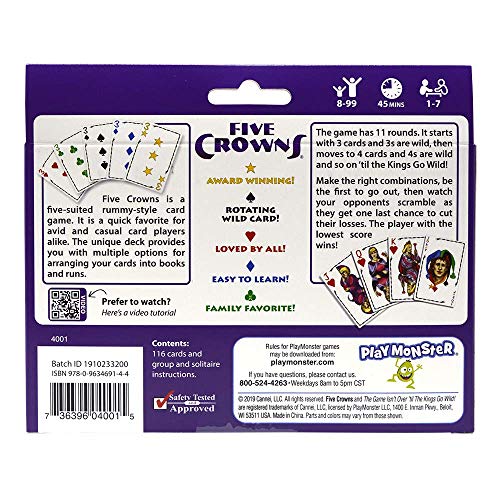 SET Enterprises Five Crowns Card Game (Purple)