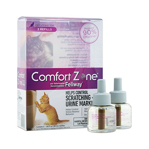 Feliway Diffuser Refills for Cats & Kittens (2 Pack) by Comfort Zone