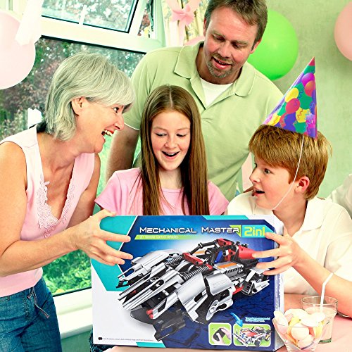 Morwant STEM Remote Control Building Set (326 Pieces) for Ages 6-12, 2-in-1 Racing Car Models