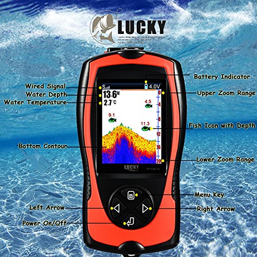 Lucky Portable Fish Finder Handheld [for Boat/Sea Fishing] (Model No. FF688C)