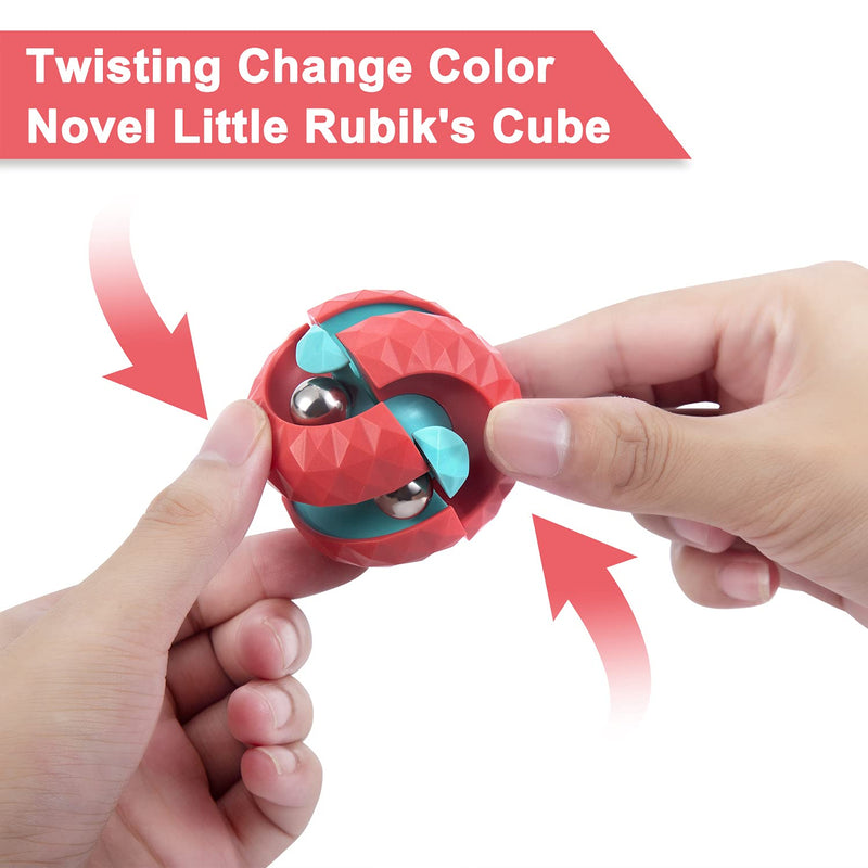 Tracycy Orbit Ball & Fidget Cube Top Spinning Toys [(Stress Relief Gifts & Creative Decompression)] for Kids, Children & Adults