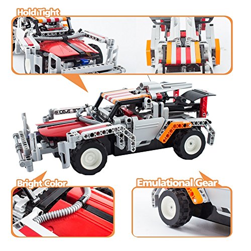 Morwant STEM Remote Control Building Set (326 Pieces) for Ages 6-12, 2-in-1 Racing Car Models