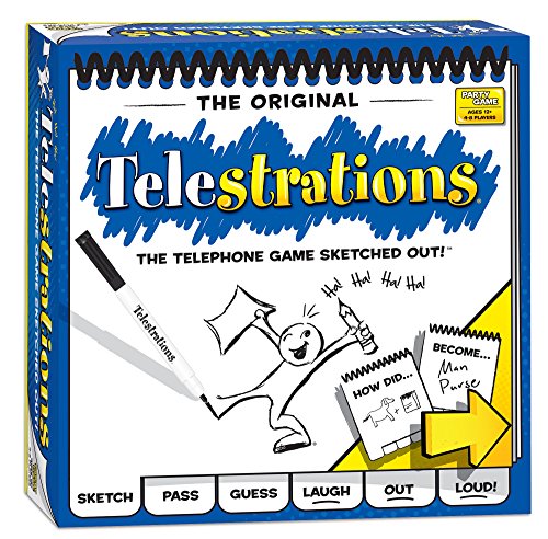 USAOPOLY Telestrations 8-Player Original Board Game for Kids & Adults (Multicolor)