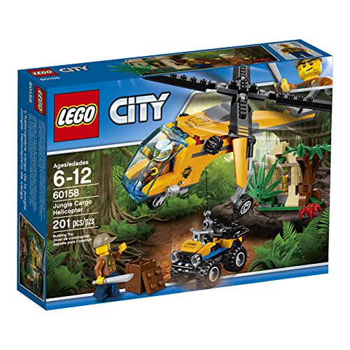 LEGO City Jungle Explorers Jungle Cargo Helicopter (60158) Building Kit (201 Pieces)