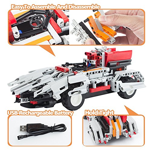 Morwant STEM Remote Control Building Set (326 Pieces) for Ages 6-12, 2-in-1 Racing Car Models