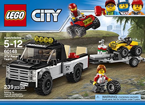 LEGO City ATV Race Team 60148 Building Kit (239 Pieces) with Truck and Race Car Toys (Discontinued)