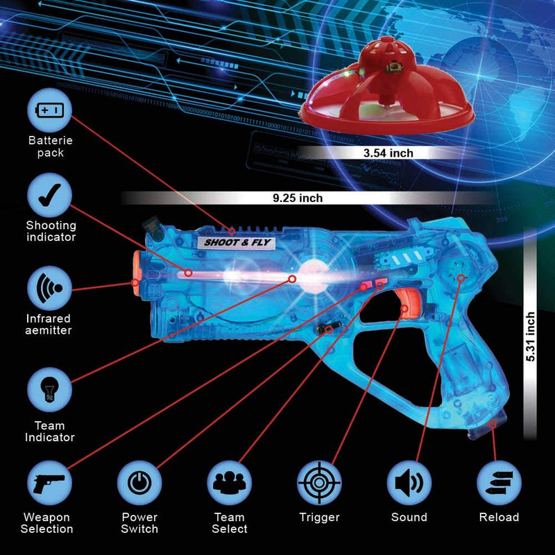 Gun Game Blaster with Remote Control Drone
