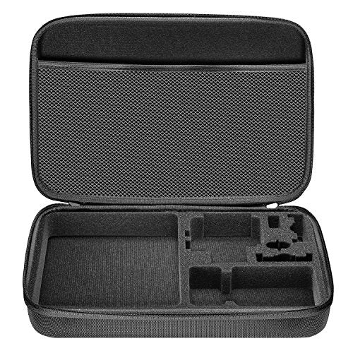 Neewer Shockproof Carrying Case for GoPro Hero 11, 10, 9, 8, Max 7, 6, 5, 4 plus 2018 Insta360, DJI, Akaso, Apeman, Campark, SJCAM Action Cameras and Accessories (Black, Large)