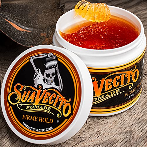 Suavecito 4oz Strong Hold Pomade (1 Pack) - Medium Shine, Flake-Free, Water-Based Hair Gel - Easy to Wash Out, All-Day Hold For All Hair Styles