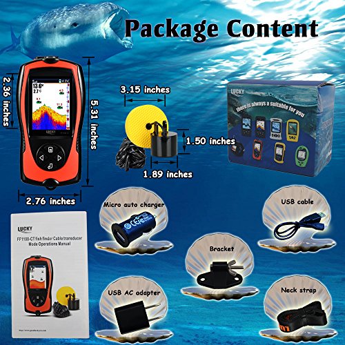 Lucky Portable Fish Finder Handheld [for Boat/Sea Fishing] (Model No. FF688C)